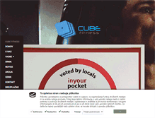 Tablet Screenshot of cube-fitnes.si